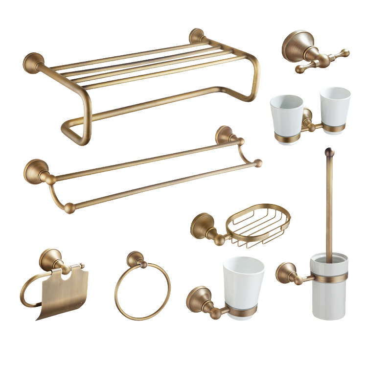 Home Hardware Bathroom Faucets - 卸売ステンレス鋼ブラッシュ仕上げバスルーム金具セットホテルキッチンバス蛇口アクセサリー家庭用浴室設備真鍮