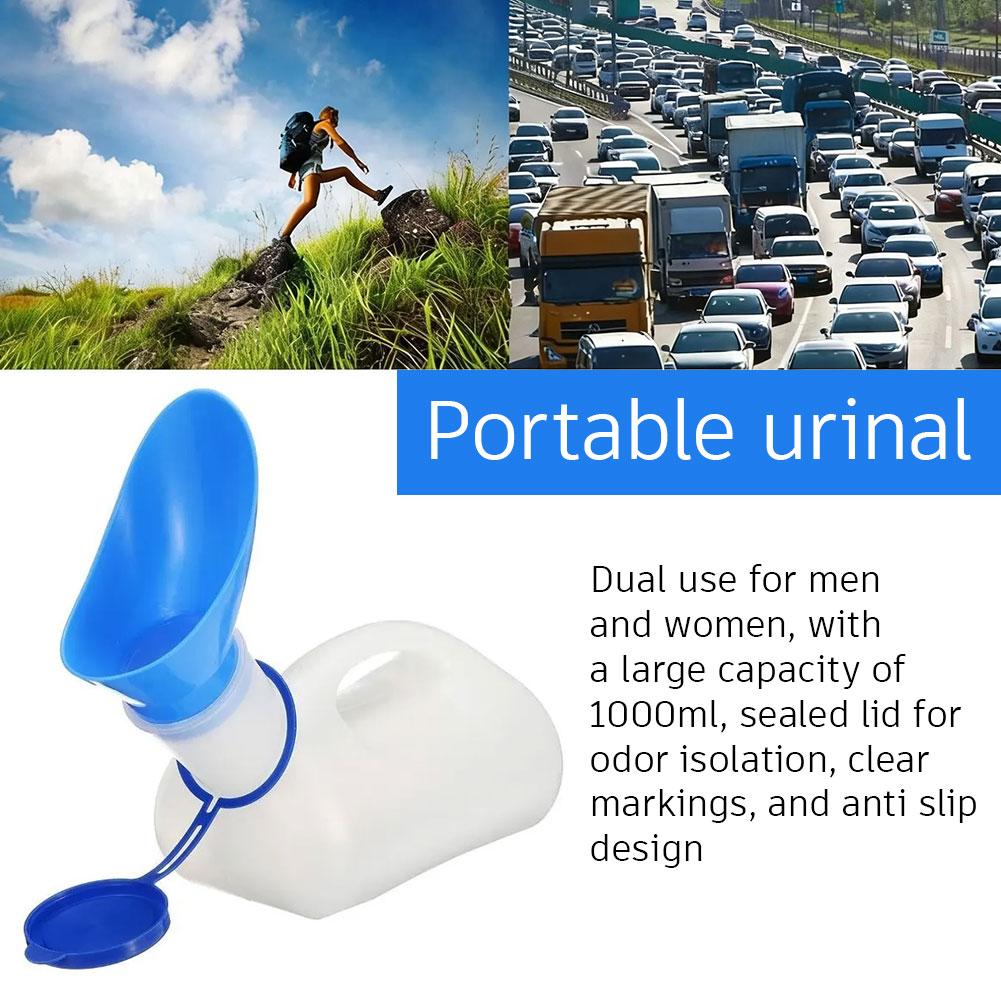 Home Bathroom Urinal - 1000ML ポータブル尿瓶ボトル ユニセックス 旅行 キャンプ 車