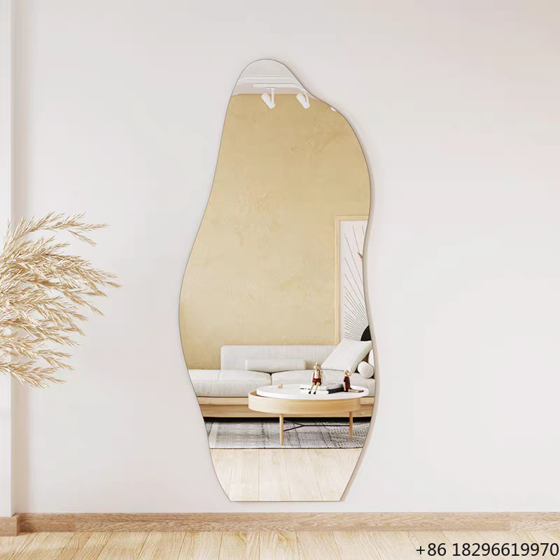 Home Goods Bathroom Mirrors - お手頃価格の変形HD防爆フルレングス壁掛けミラー、ドレッシングバニティミラー、家庭用バスルーム装飾