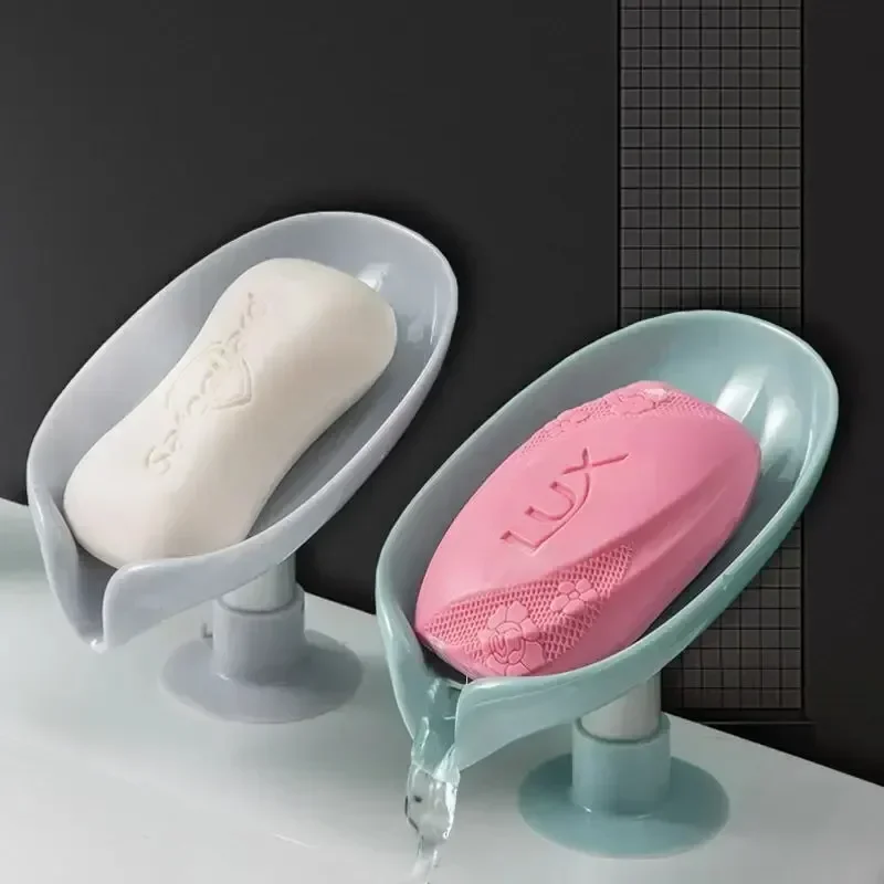 水切り石鹸ホルダー 葉っぱ型石鹸置き 吸盤トレイ シャワー用 - Home Bathroom Equipment のレビューと価格