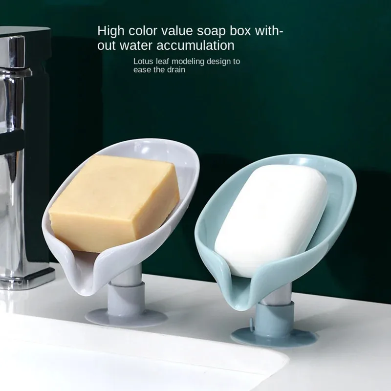 水切り石鹸ホルダー 葉っぱ型石鹸置き 吸盤トレイ シャワー用 - Home Bathroom Equipment のレビューと価格