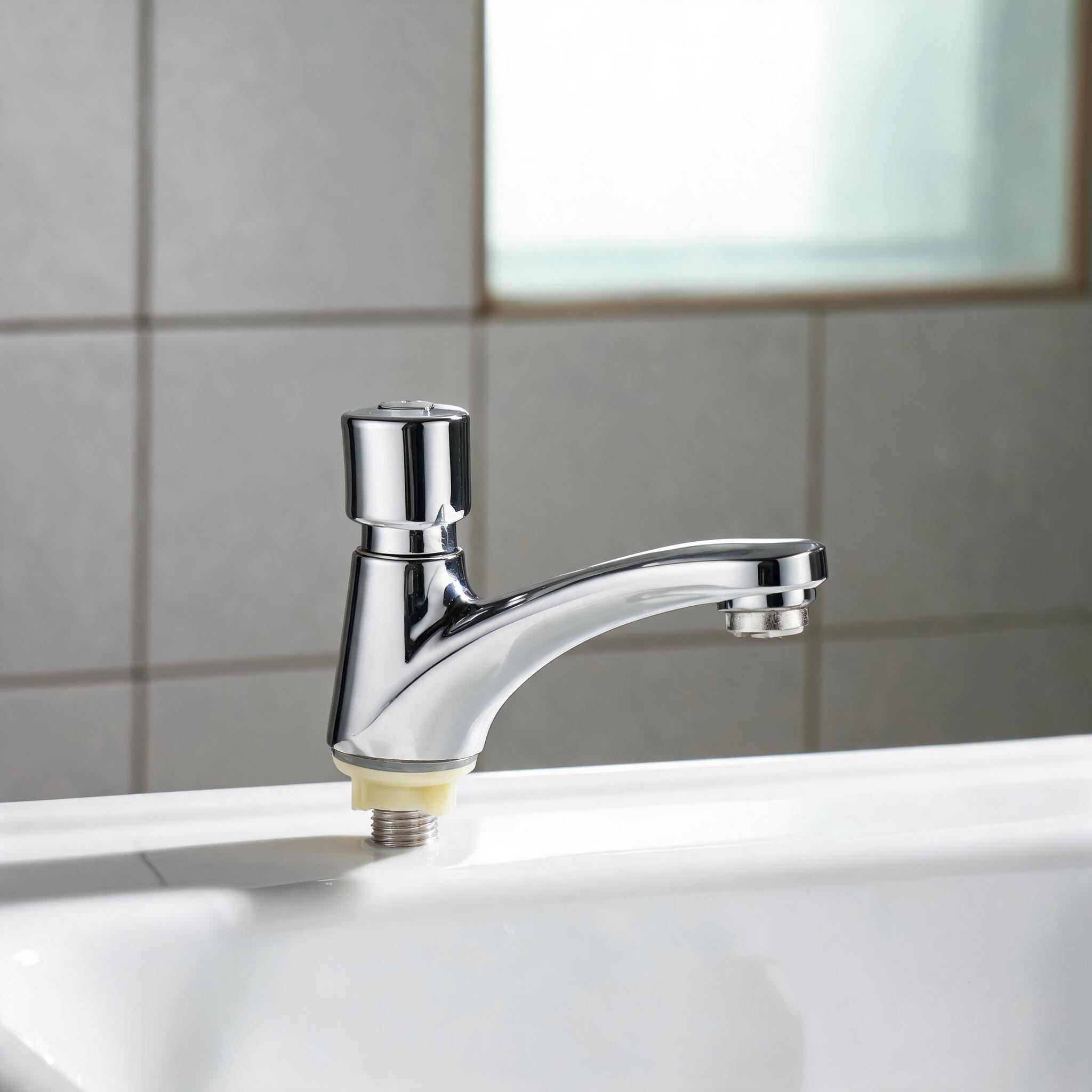 ホテルトイレ時間遅延洗面器シンク蛇口合金プッシュスイッチ節水 - Home Hardware Bathroom Faucets のレビューと価格
