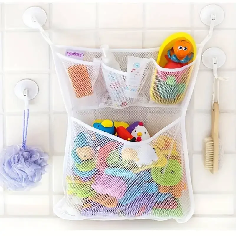 ベビーシャワーのお風呂のおもちゃ白ベビーキッズおもちゃ収納メ - Home Bathroom Organizer のレビューと価格