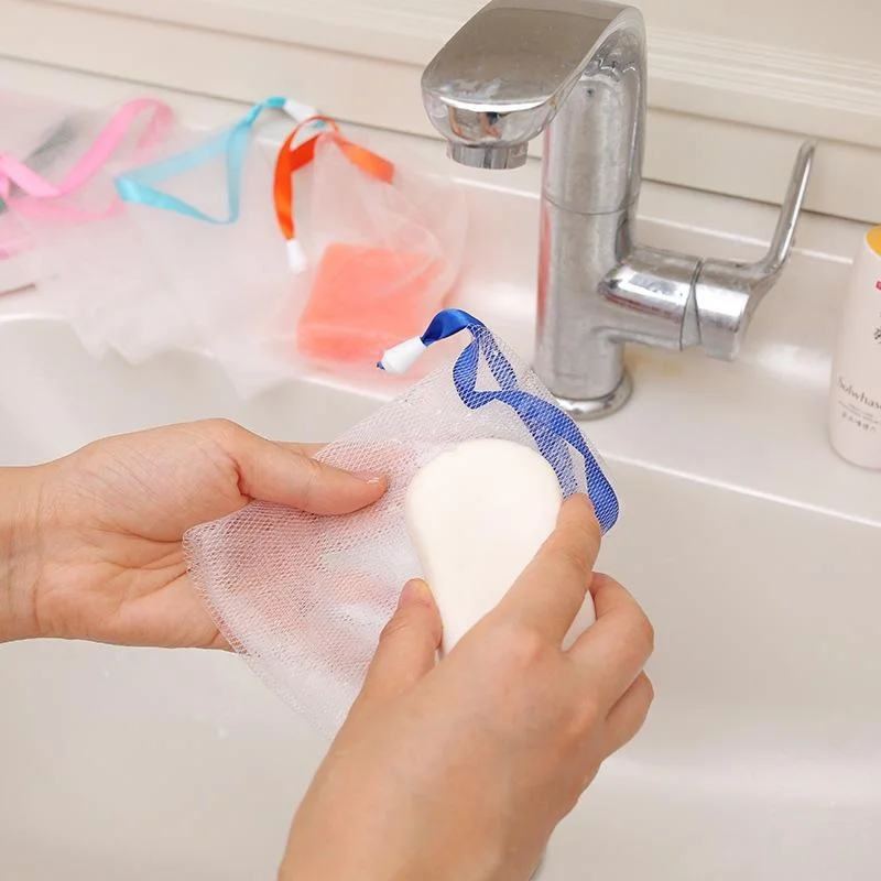 10 ピース/セットポータブルクリーン発泡メッシュバッグ石鹸 - Home Bathroom Cleaning Kit のレビューと価格