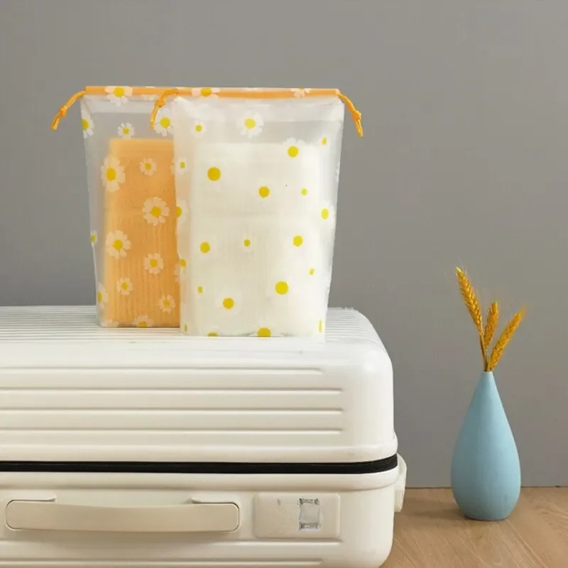 10 個透明防水旅行化粧品バッグタオル靴下プラスチック巾着収 - Home Bathroom Equipment のレビューと価格