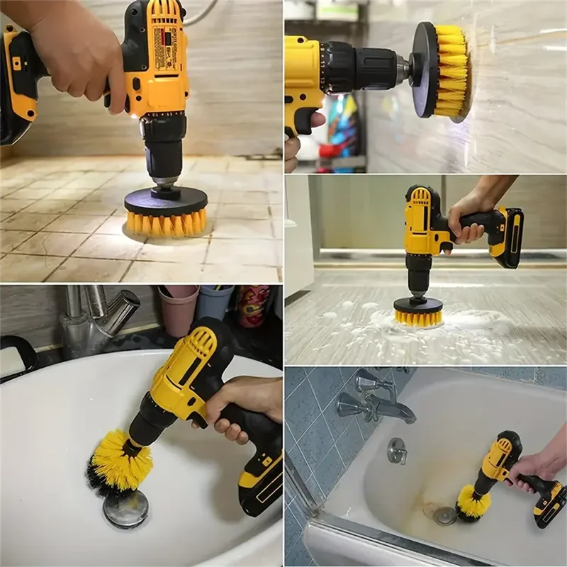 3個/セット ドリルブラシセット パワースクラバー 洗浄ブラ - Home Bathroom Cleaning Kit のレビューと価格