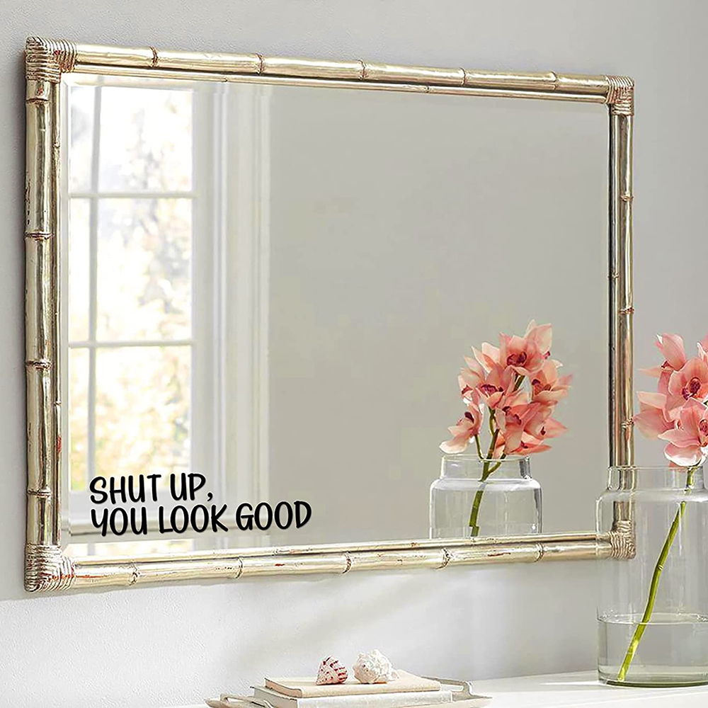 You Look Good Quote ミラーデカールステッ - Home Goods Bathroom Mirrors のレビューと価格