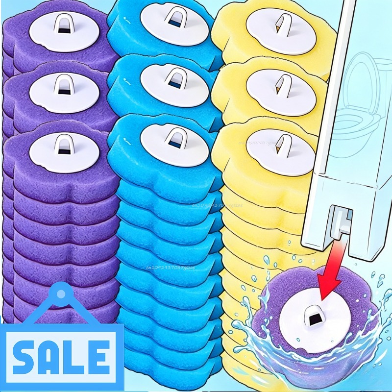 使い捨て交換ヘッドキット付きトイレブラシアップグレードロング - Home Bathroom Cleaning Kit のレビューと価格