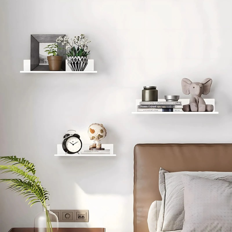 金属製フローティングシェルフ 壁掛け収納ラック キッチン バ - Home Bathroom Organizer のレビューと価格