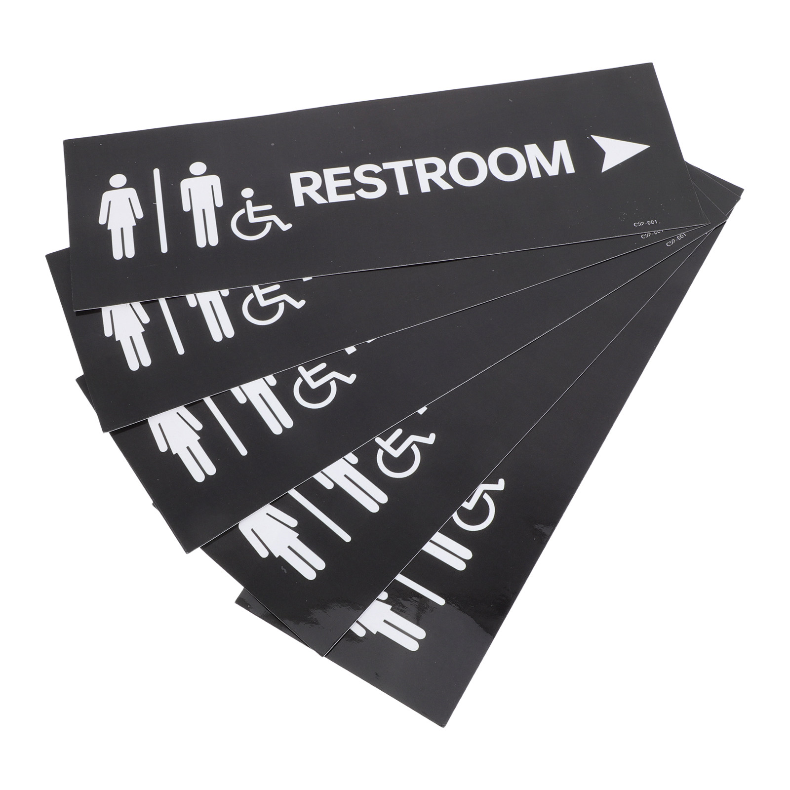 5 個の自己粘着バスルームドアサインステッカートイレサイン防 - Home Bathroom Sign のレビューと価格