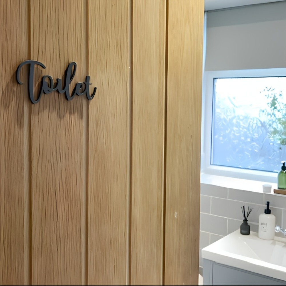 CIFBUY モダンなプラスチック文字看板 方向指示ドアプレ - Home Bathroom Sign のレビューと価格