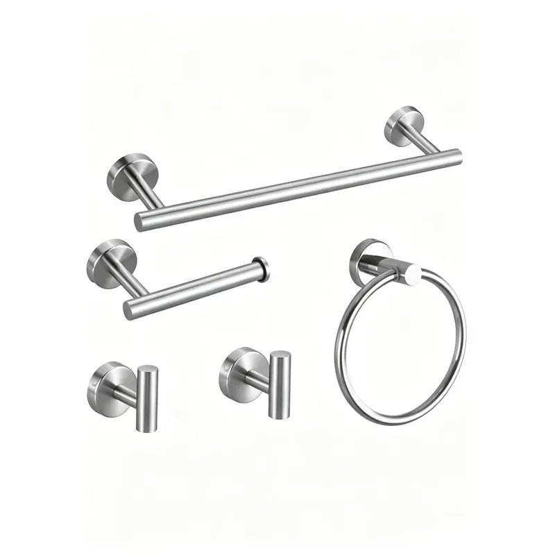 ブラッシュドニッケル製バスルームアクセサリーセット 高級ホー - Home Hardware Bathroom Faucets のレビューと価格