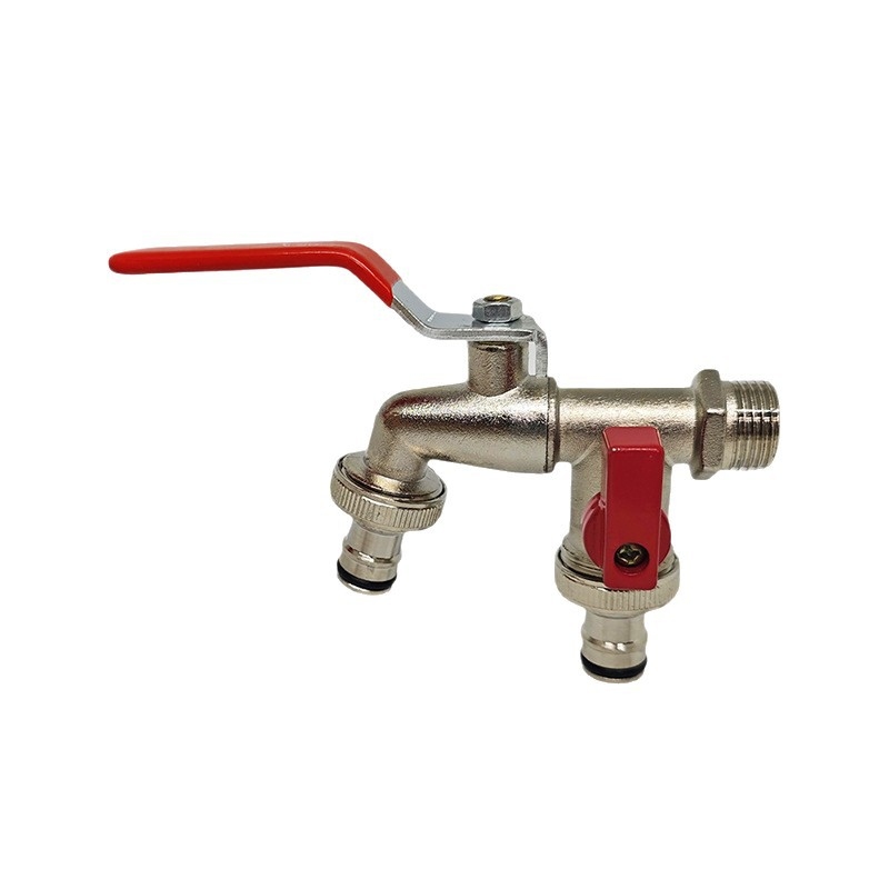 亜鉛合金 1 入口 2 出口ダブルアウトレット水栓洗濯機用ガ - Home Hardware Bathroom Faucets のレビューと価格