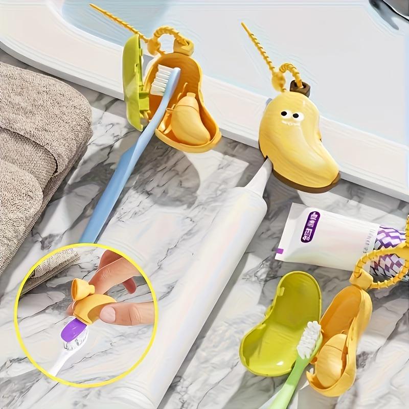 かわいいバナナ歯ブラシホルダーポータブルトラベルオーガナイザ - Home Bathroom Organizer のレビューと価格