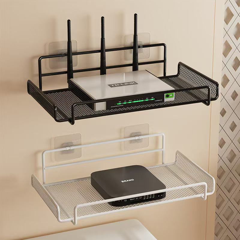 ステンレス製ルーターシェルフ 穴あけ不要 WiFi 壁掛けル - Home Bathroom Organizer のレビューと価格