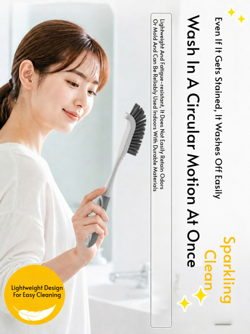 硬い毛のスクラブブラシセット、滑り止めハンドル付きの掃除用ブ - Home Bathroom Cleaning Kit のレビューと価格